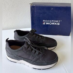 Rockport Works “Pulse‎ Tech” Size 9.5 Wide Women Black Comp toe Sneaker